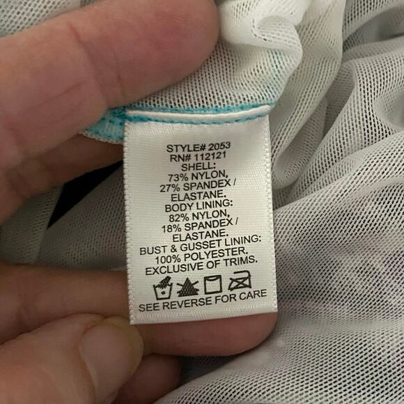 NEW Love Your Assets Spanx Size L Summer Plumes Pin Up One Piece Swimsuit - Picture 7 of 8